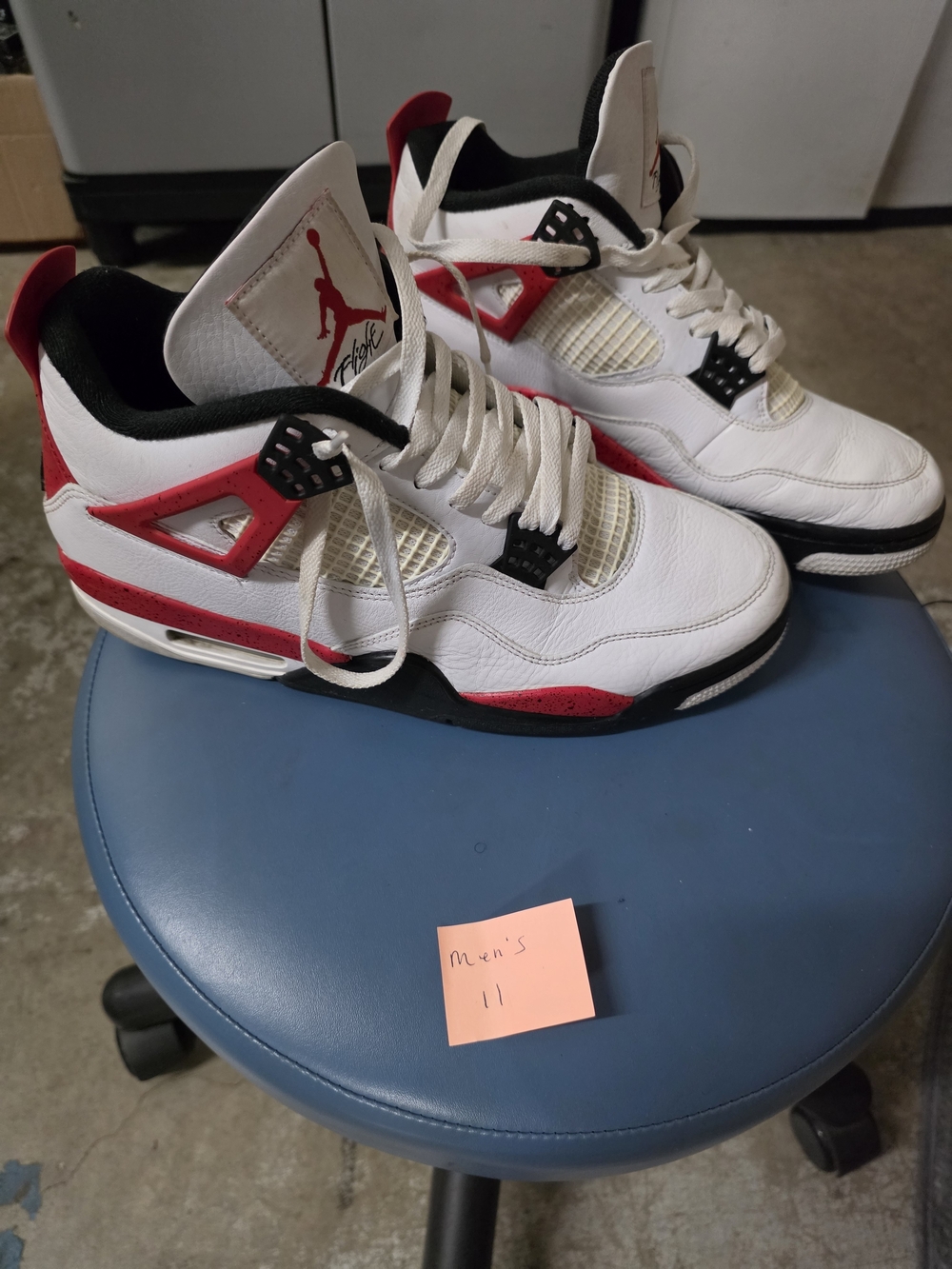 Jordan Kids White and Red Retro Basketball Sneakers